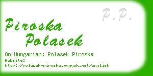 piroska polasek business card